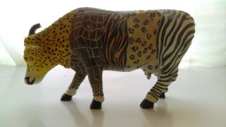 Cow Parade Resin Figurine,  " Cow Gone Wild " 2009