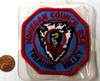 1960s Treasure Valley Camp,  Mohegan Council,  Bsa,  Boy Scout Patch,  Ma Mass.