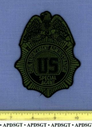 Dea Special Agent (swat) Washington Dc Federal Police Patch Drug Enforcement