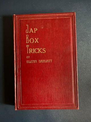 Vintage Magic Book: Jap Box Tricks By Glen Gravatt