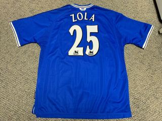 1999 2000 Chelsea Fc Zola Jersey Shirt Kit Xl Umbro Blue Home 25 Vintage Epl
