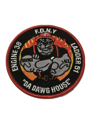 Fdny York City Fire Department Engine 38/ladder 51 “da Dawg House” Patch.