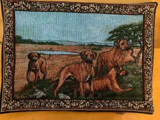 Set Of Four Tapestry Rhodesian Ridgeback Placemats