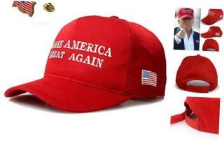Make America Great Again Donald Trump 2016 Campaign Hat Cap Embroidered Usa Flag