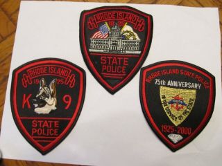 Rhode Island State Police Patch K - 9 Unit & 75 Years
