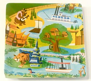 Disney Dwd Dinnerware Kevin Kidney Jody Daily Frontierland Adventureland Plate