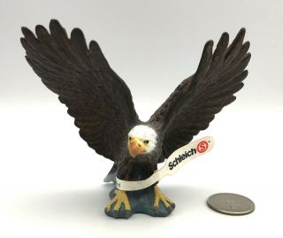 Schleich Bald Eagle Wings Spread Animal Bird 14707 Figure 2001