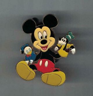 Disney Store Puppet Mickey Mouse With Donald Duck And Goofy Disney Pin Le 250