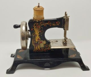 Vintage Child ' s Toy Sewing Machine Germany Casige 25 Little Red Riding Hood 3