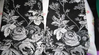 Ralph Lauren Gazebo Valance - Toni Only One Black & White Cotton - Vintage