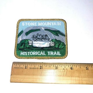 Vintage Stone Mountain Historical Trail Boy Scout Patch Camp Hike Georgia Nos