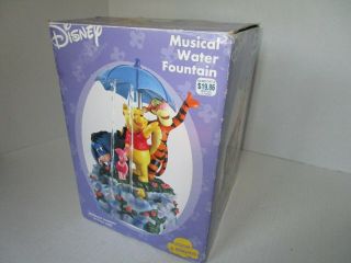 Disney Winnie the Pooh & Friends Musical Water Fountain w/Umbrella 2