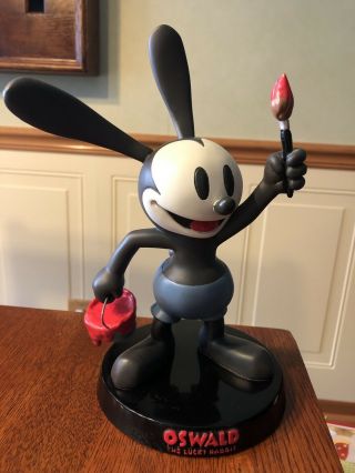 Walt Disney 2007 Special Edition Oswald The Lucky Rabbit 9” Statue With Paint