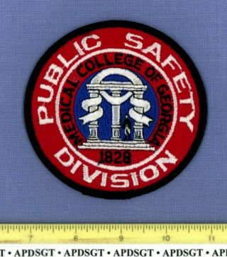 Medical College Of Georgia Public Safety (old Vintage) School Campus Police Patch