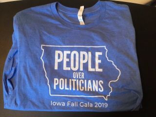 Andrew Yang Offical Campaign T - Shirt President 2020 Xl People Over Politicians