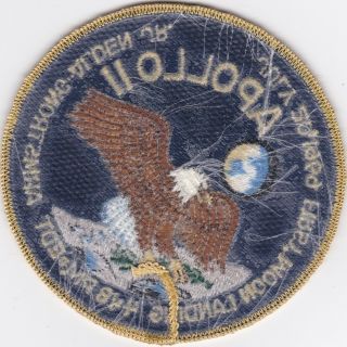 NASA APOLLO 11 - JULY 20,  1969 FIRST MOON LANDING CREW PATCH 2