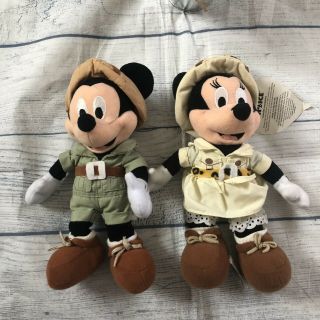 Disney On Ice Safari Mickey & Minnie Bean Bag Plush
