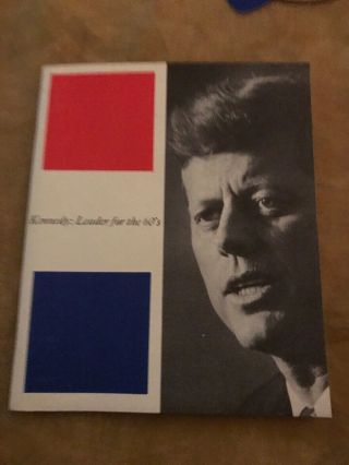 John F Kennedy1960 Political Campaign Pamphlet Book Leader For The 60s