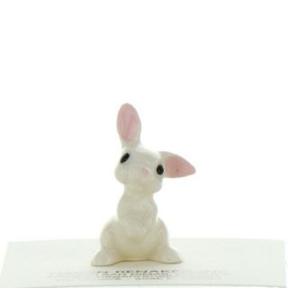 Hagen Renaker Miniature Rabbit White Bunny Baby Ceramic Figurine