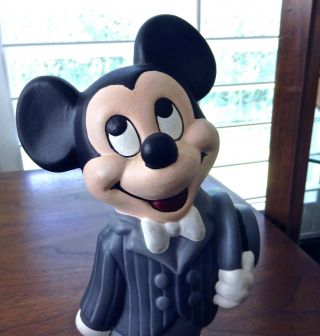 Vtg Mickey Mouse Figurine Walt Disney Productions Hand Painted 9 