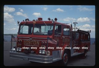 Boston Ma E14 1974 Maxim Pumper Fire Apparatus Slide