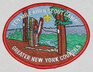 Ten Mile River Scout Camp (ny) Pocket Patch Bsa