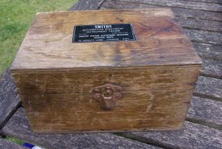 Vintage Smiths Automotive Electrical Instrument Tester Sr/d36original Wooden Box