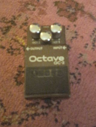 Vintage Boss Oc - 2 Octaver Octave Effects Pedal Made In Taiwan Usa S&h