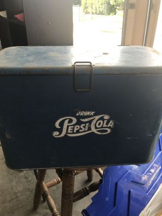 Vintage Pepsi - Cola Metal Cooler