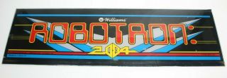 24 " - 8 " Williams " Robotron 2084 " Arcade Marquee