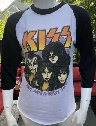 Vintage 1982 Kiss “10th Anniversary Tour” Concert Shirt Creatures Of The Night