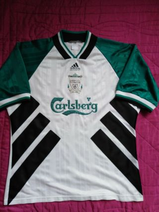 Vintage & Mens Adidas Liverpool Football Shirt Top Jersey Carlsberg