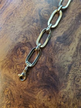Vintage 14k Gold Link Bracelet,  Italy