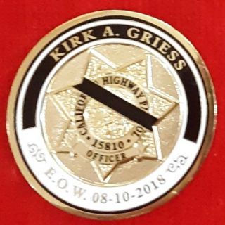 California Highway Patrol Officer Kirk A.  Griess Memorial Coins (lapd Nypd Chp