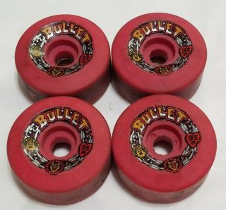 Vintage Santa Cruz Bullet Speed Wheels 63mm/95a Red