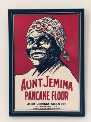 Vintage Jemima Pancake Flour 1917 Black Americana Metal Tin Sign 12 X 17