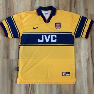 Vintage Nike Arsenal 1997 - 98 Away Jersey Shirt Large Soccer Football Retro Jvc