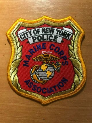Patch Police Nypd Nyc City Of York Marine Corps Association