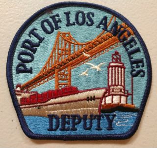 Old Style Port Of Los Angeles (ca) Deputy Patch