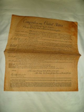 3 Papers: Constitution,  Unanimous Declaration,  Congrefs Of The United States