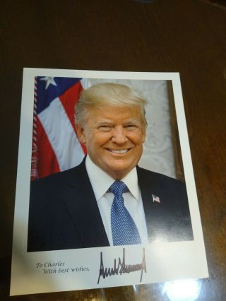 Personalized President Donald Trump Autographed Photo