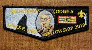 Kittatinny Lodge 5 2019 James West Flap,  Only 200 Made