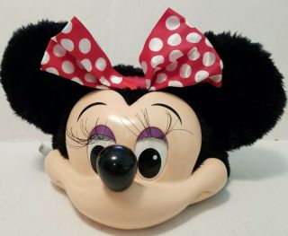Vintage Rare Disney Minnie Mouse Face Park 3 - D Plastic Hat Cap Fashions Ears