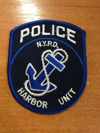 Patch Police Nyc Nypd City Of York Harbor Unit