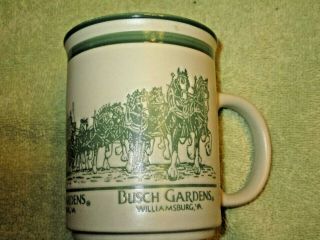 Neat Busch Gardens,  Williamsburg,  Va Clydesdales Horses Coffee Mug