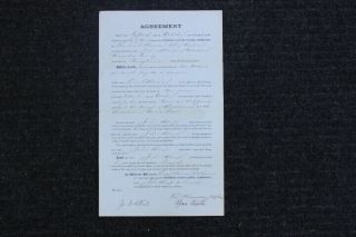 Vintage 1883 Pennsylvania Canal Lease,  Guard House,  Middletown,  Dauphin County,  Pa