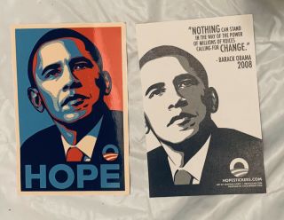Authentic 2008 President Barack Obama Hope Sticker Art Obey Giant Shepard Fairey