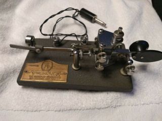 Vintage Vibroplex Telegraph Signal Key Morse Code 196163