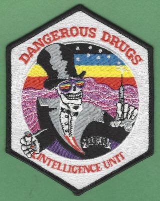 Dea Dangerous Drugs Intelligence Unit Shoulder Patch