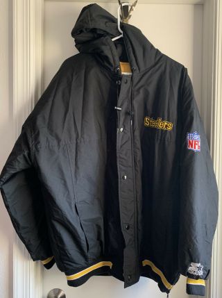 Vintage Pittsburg Steelers Mens Starter Jacket Size Xl